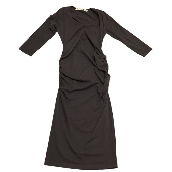 Michael Stars Dresses & Skirts - Michael Stars Below the Knee Stretch Dress Dark Gray Sz SP